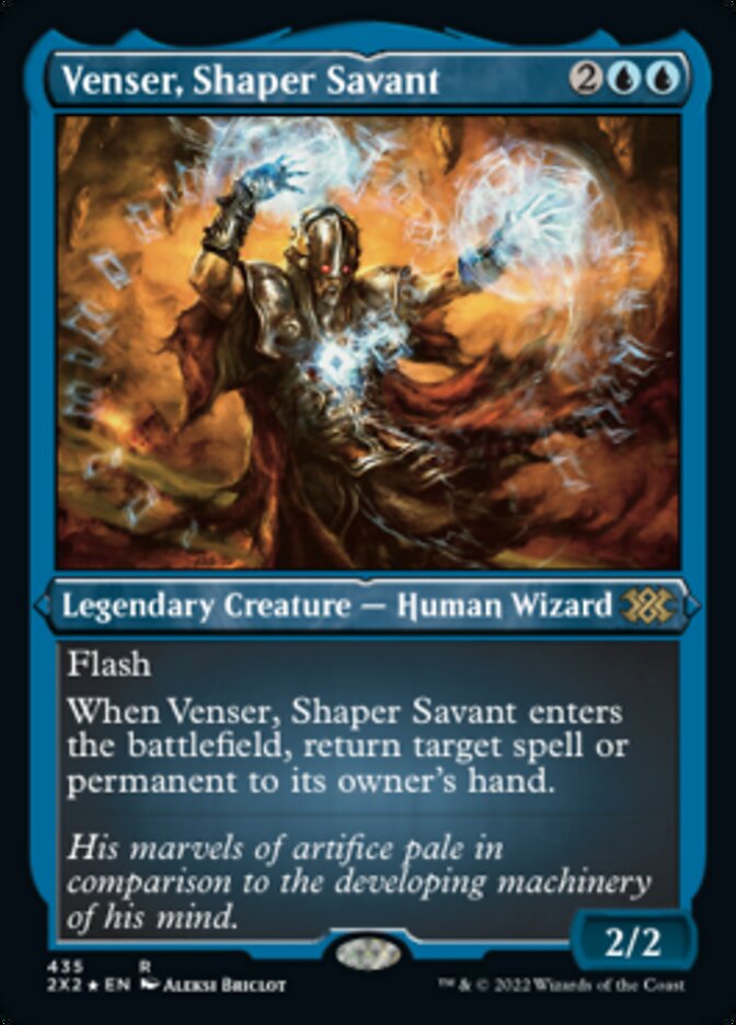 Venser, Shaper Savant (Foil Etched) [Double Masters 2022] | Tabernacle Games