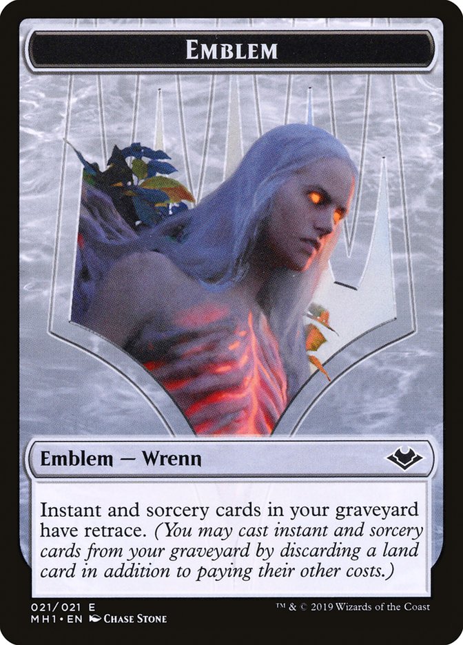 Elemental (008) // Wrenn and Six Emblem (021) Double-Sided Token [Modern Horizons Tokens] | Tabernacle Games