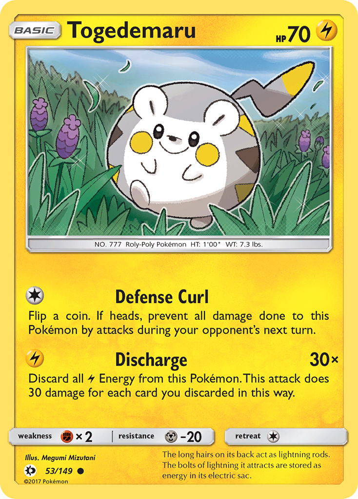 Togedemaru (53/149) [Sun & Moon: Base Set] | Tabernacle Games