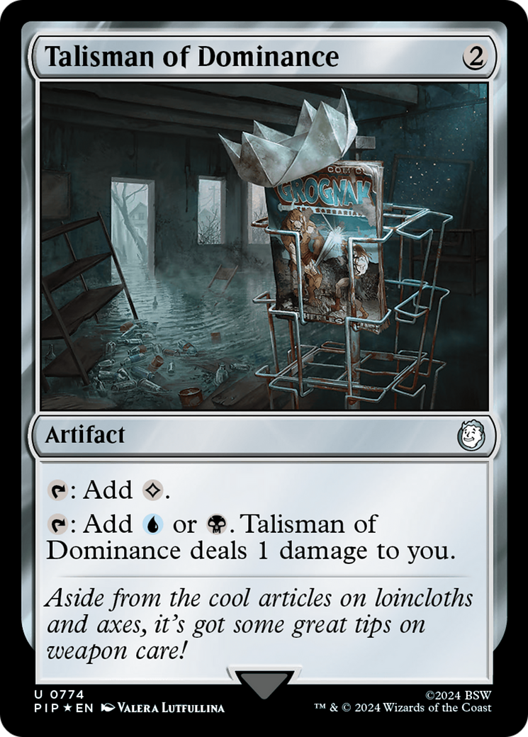 Talisman of Dominance (Surge Foil) [Fallout] | Tabernacle Games