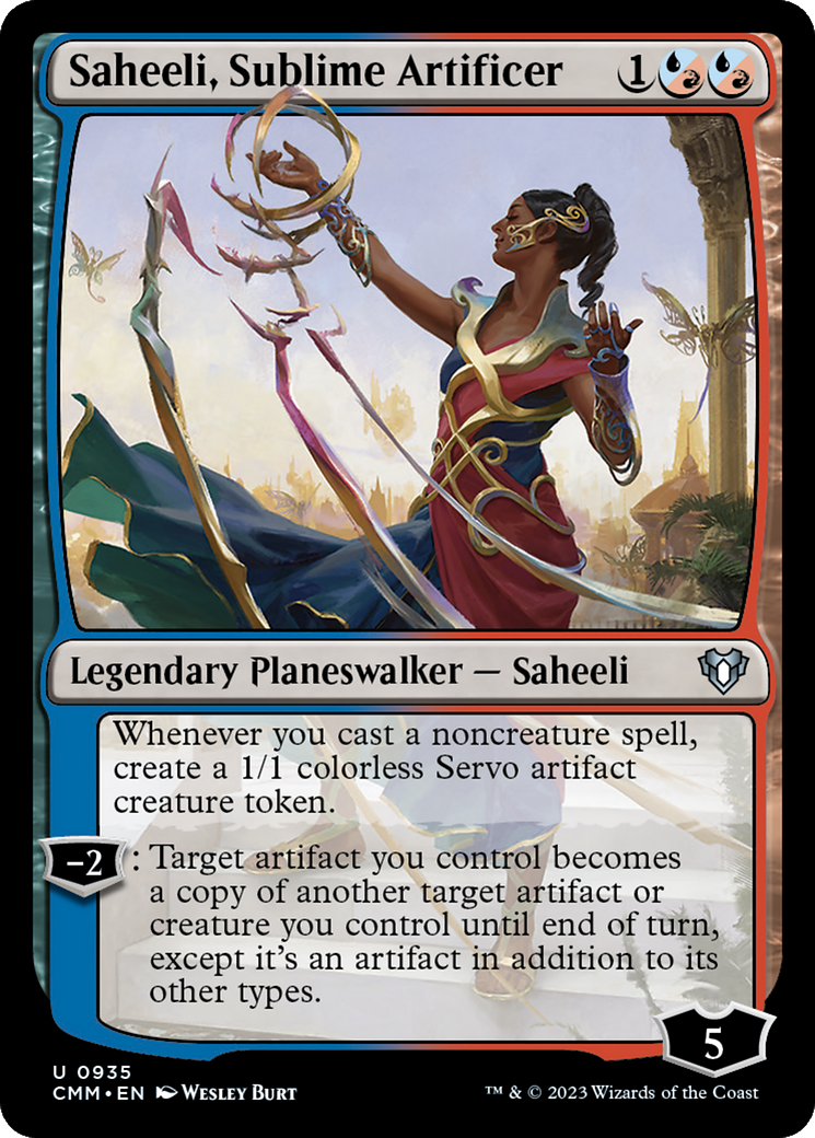 Saheeli, Sublime Artificer [Commander Masters] | Tabernacle Games