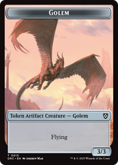 Construct // Golem (0013) Double-Sided Token [Aetherdrift Tokens] | Tabernacle Games