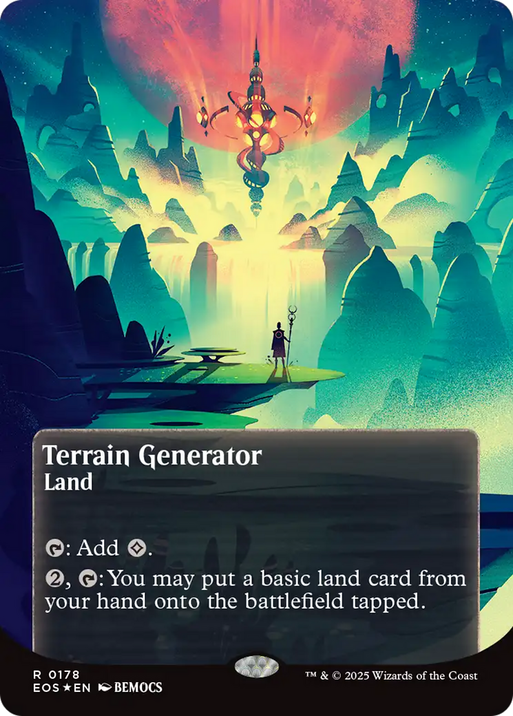 Terrain Generator (0178) (Borderless) (Galaxy Foil) [Edge of Eternities: Stellar Sights] | Tabernacle Games