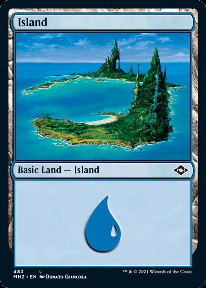 Island (483) (Foil Etched) [Modern Horizons 2] | Tabernacle Games