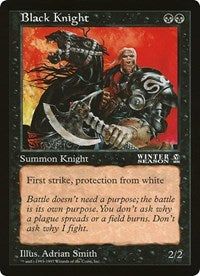 Black Knight (Oversized) [Oversize Cards] | Tabernacle Games