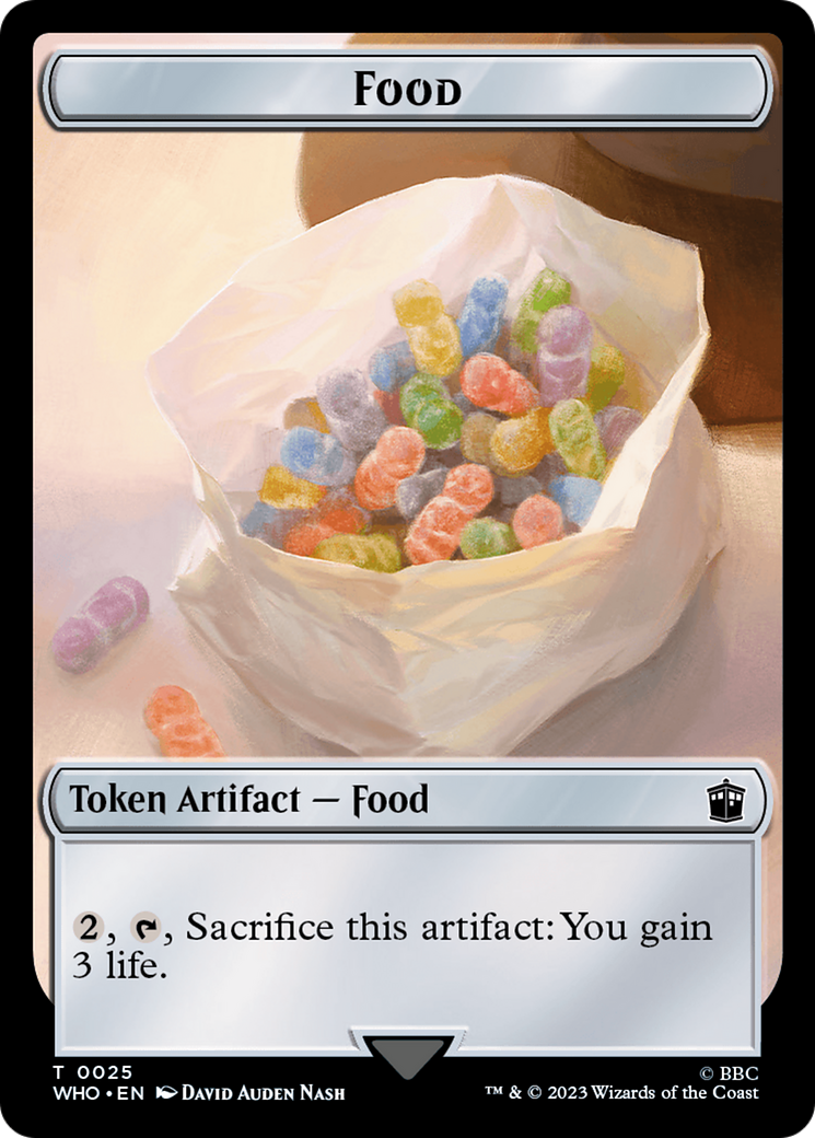 Alien // Food (0025) Double-Sided Token [Doctor Who Tokens] | Tabernacle Games