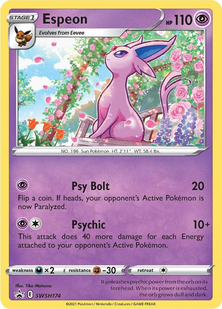 Espeon (SWSH174) [Sword & Shield: Black Star Promos] | Tabernacle Games