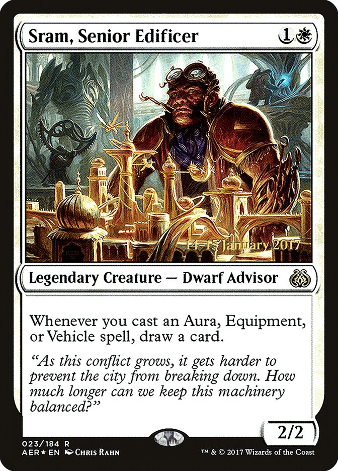 Sram, Senior Edificer [Aether Revolt Prerelease Promos] | Tabernacle Games