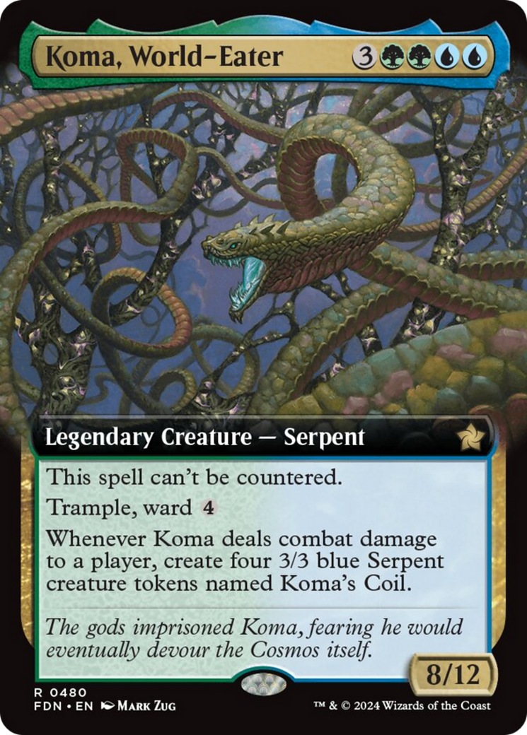 Koma, World-Eater (Extended Art) [Foundations] | Tabernacle Games