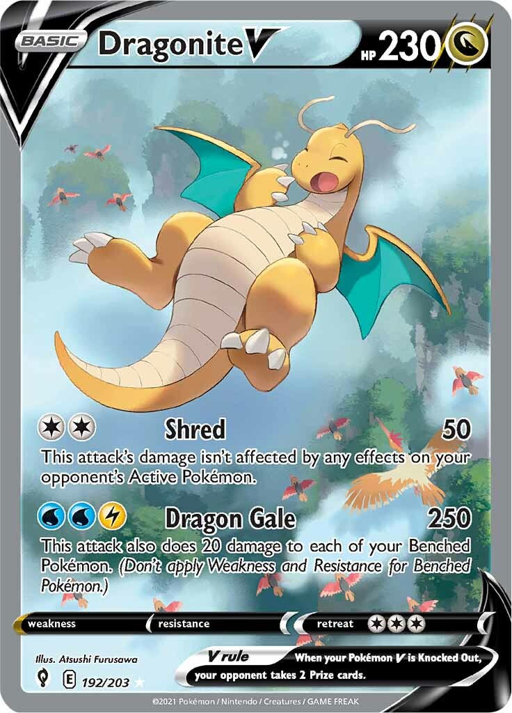 Dragonite V (192/203) [Sword & Shield: Evolving Skies] | Tabernacle Games