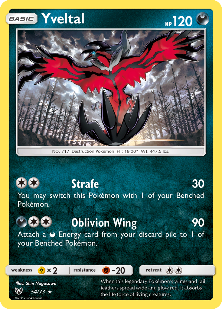 Yveltal (54/73) [Sun & Moon: Shining Legends] | Tabernacle Games