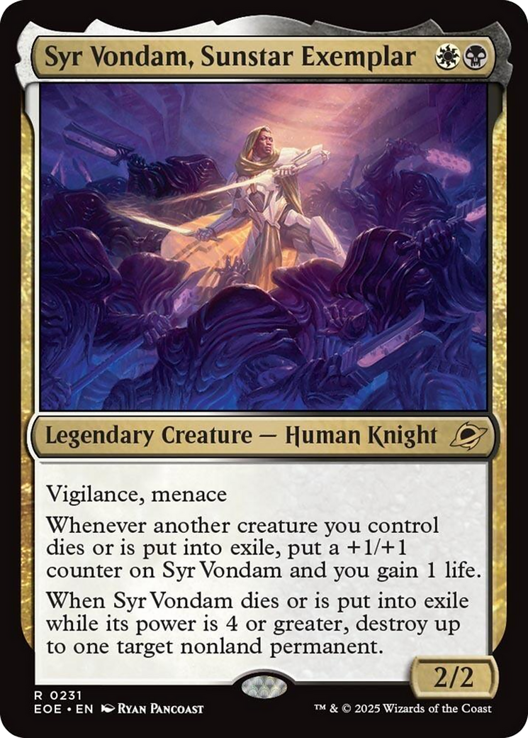 Syr Vondam, Sunstar Exemplar [Edge of Eternities] | Tabernacle Games