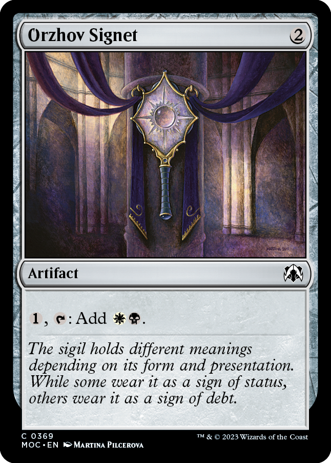 Orzhov Signet [March of the Machine Commander] | Tabernacle Games