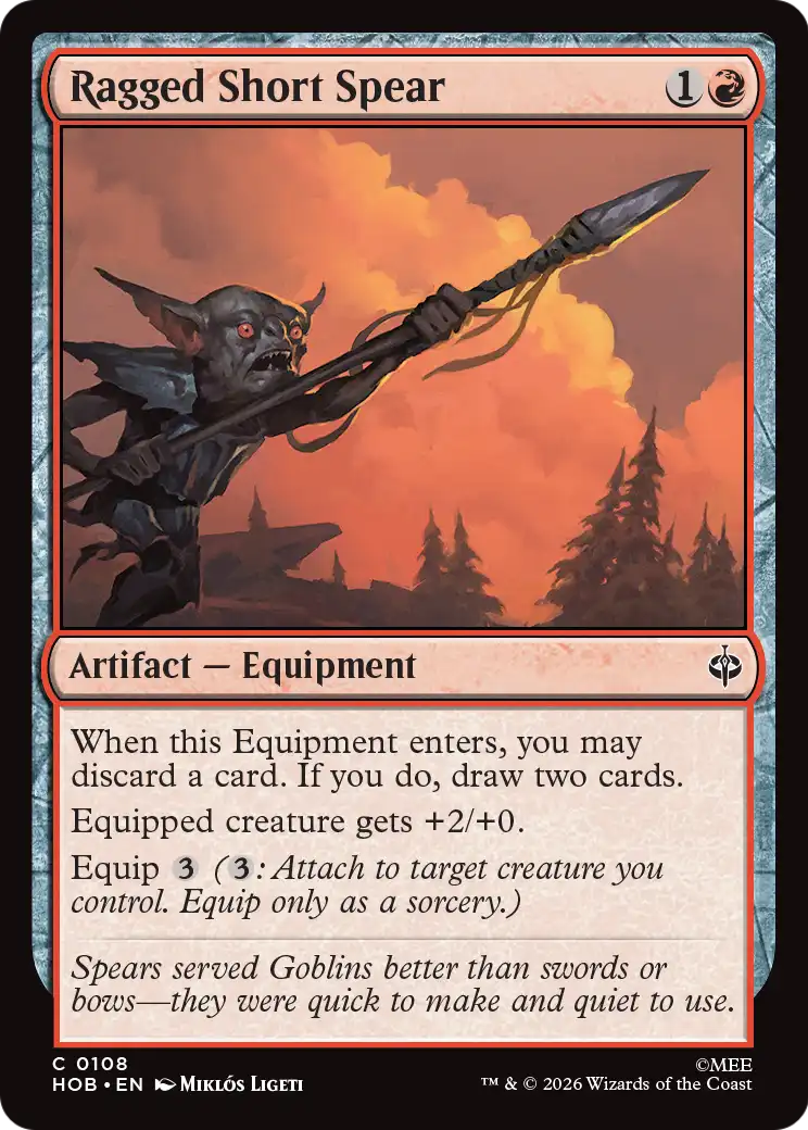 Ragged Short Spear [The Hobbit] | Tabernacle Games