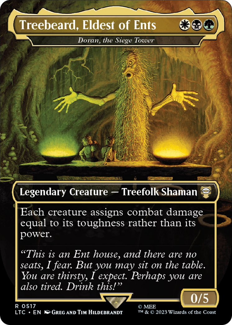 Treebeard, Eldest of Ents - Doran, the Siege Tower (Borderless) [The Lord of the Rings: Tales of Middle-Earth Commander] | Tabernacle Games