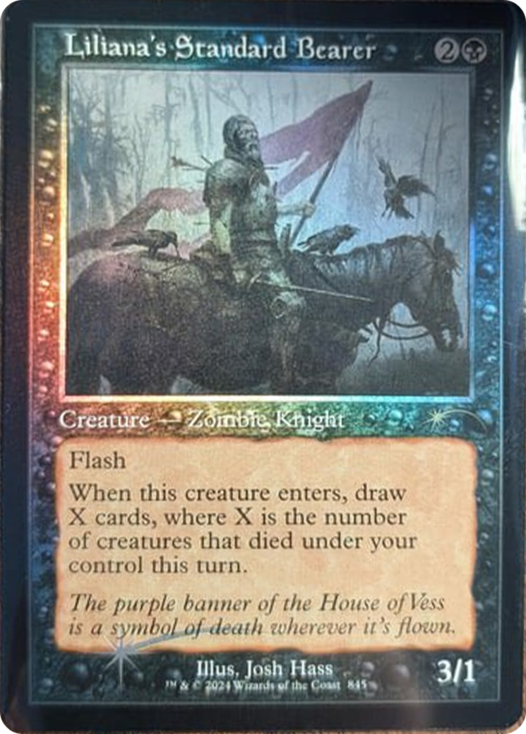 Liliana's Standard Bearer (Retro Frame) [Secret Lair Drop Series] | Tabernacle Games