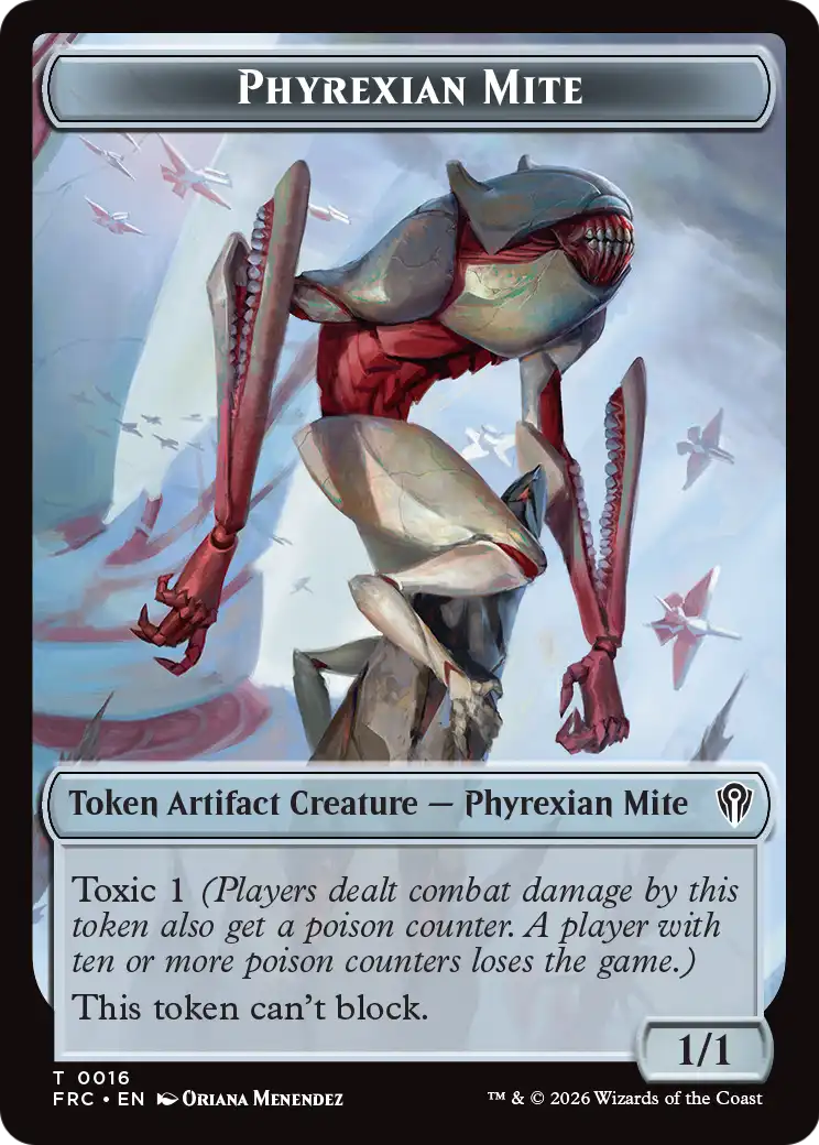 Kobolds of Kher Keep // Phyrexian Mite Double-Sided Token [Reality Fracture Commander Tokens] | Tabernacle Games