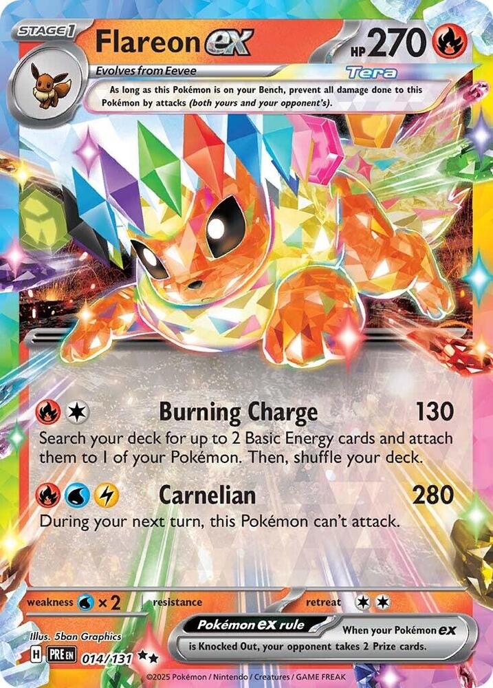 Flareon ex (014/131) [Scarlet & Violet: Prismatic Evolutions] | Tabernacle Games