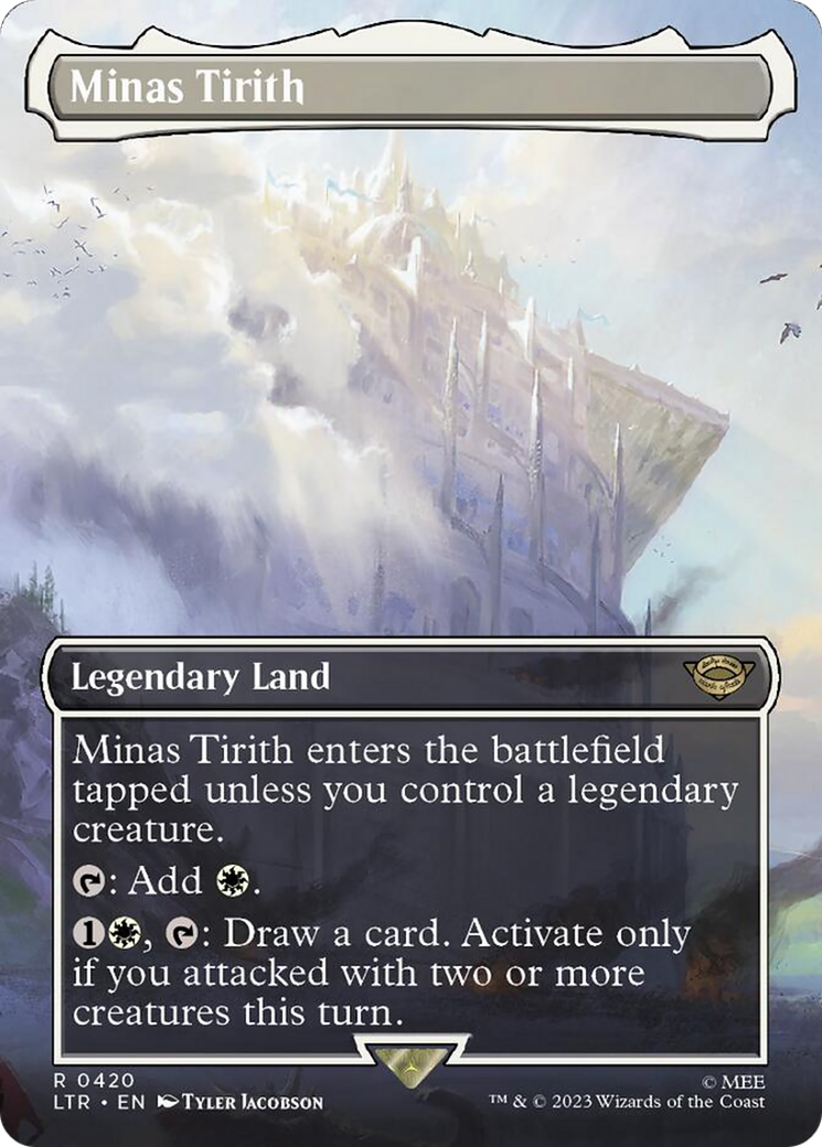 Minas Tirith (Borderless Alternate Art) (420) [The Lord of the Rings: Tales of Middle-Earth] | Tabernacle Games