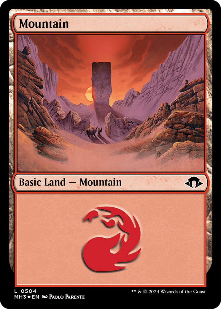 Mountain (0504) (Ripple Foil) [Modern Horizons 3] | Tabernacle Games