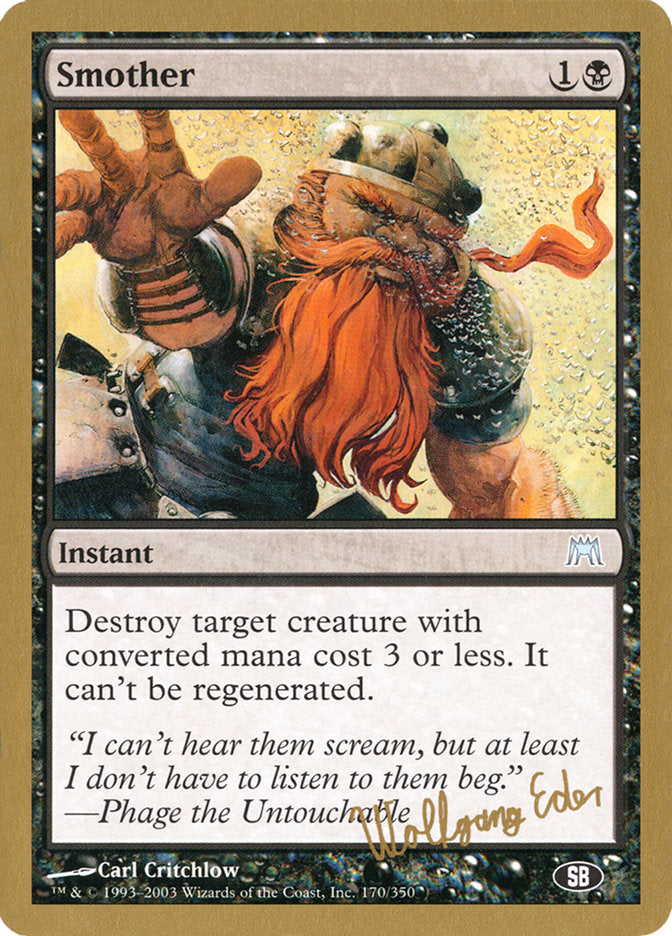 Smother (Wolfgang Eder) (SB) [World Championship Decks 2003] | Tabernacle Games