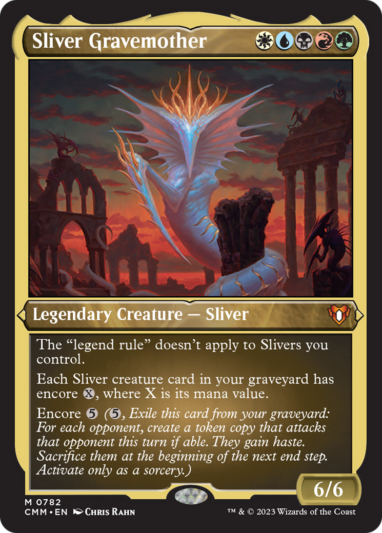 Sliver Gravemother (Display Commander) (Foil Etched) [Commander Masters] | Tabernacle Games