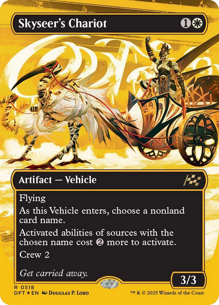 Skyseer's Chariot (Borderless) (First-Place Foil) [Aetherdrift] | Tabernacle Games