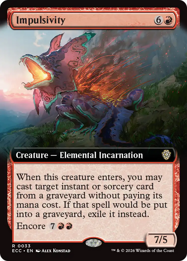 Impulsivity (Extended Art) [Lorwyn Eclipsed Commander] | Tabernacle Games