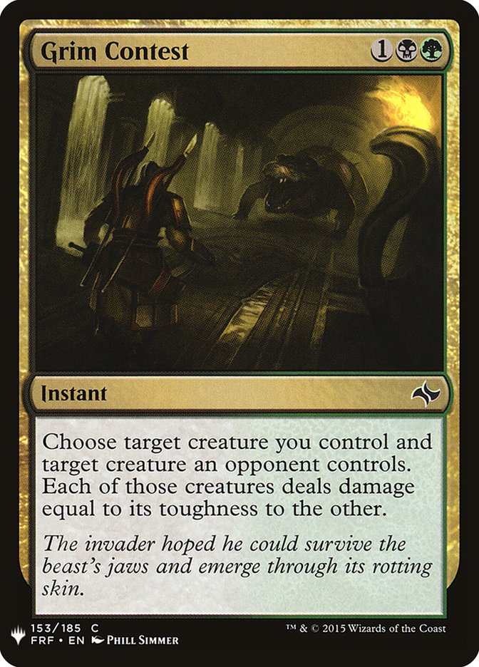 Grim Contest [Mystery Booster] | Tabernacle Games