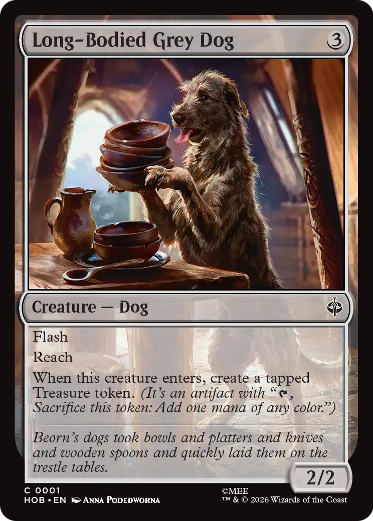 Long-Bodied Grey Dog [The Hobbit] | Tabernacle Games
