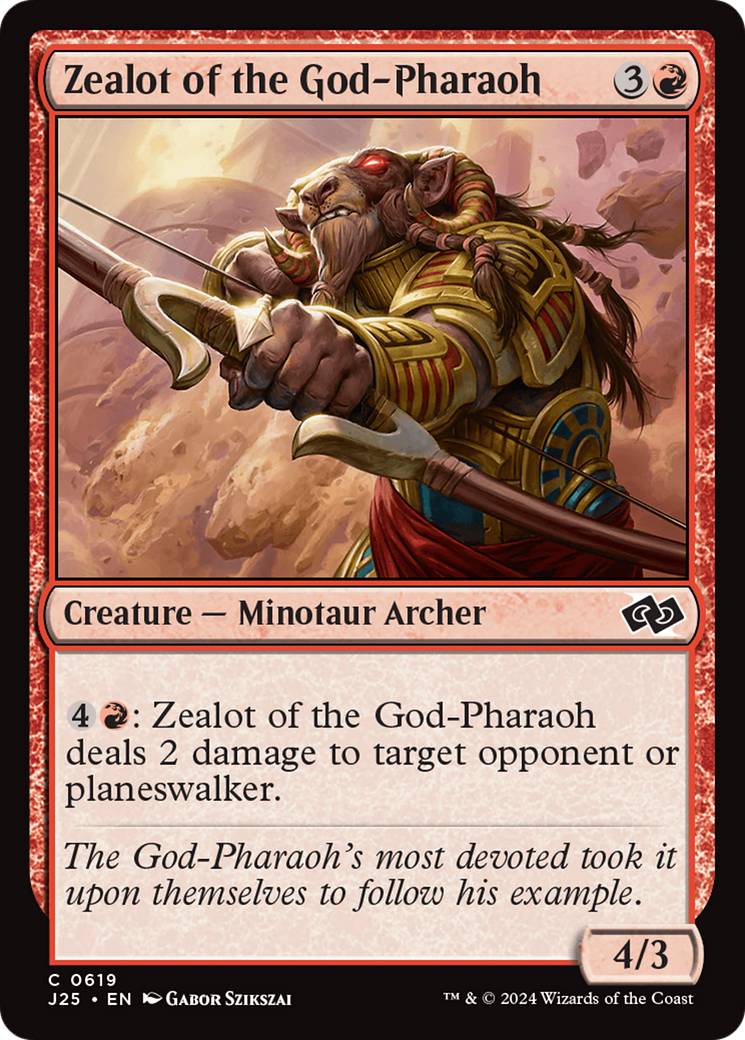 Zealot of the God-Pharaoh [Foundations Jumpstart] | Tabernacle Games