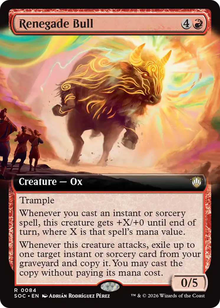 Renegade Bull (Extended Art) [Secrets of Strixhaven Commander] | Tabernacle Games