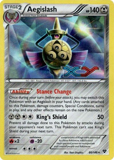 Aegislash (86/146) (Prerelease Promo) [XY: Black Star Promos] | Tabernacle Games