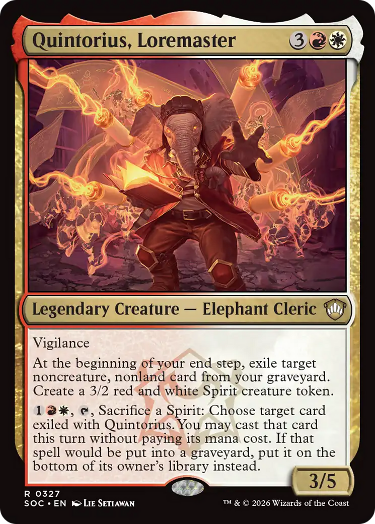 Quintorius, Loremaster [Secrets of Strixhaven Commander] | Tabernacle Games