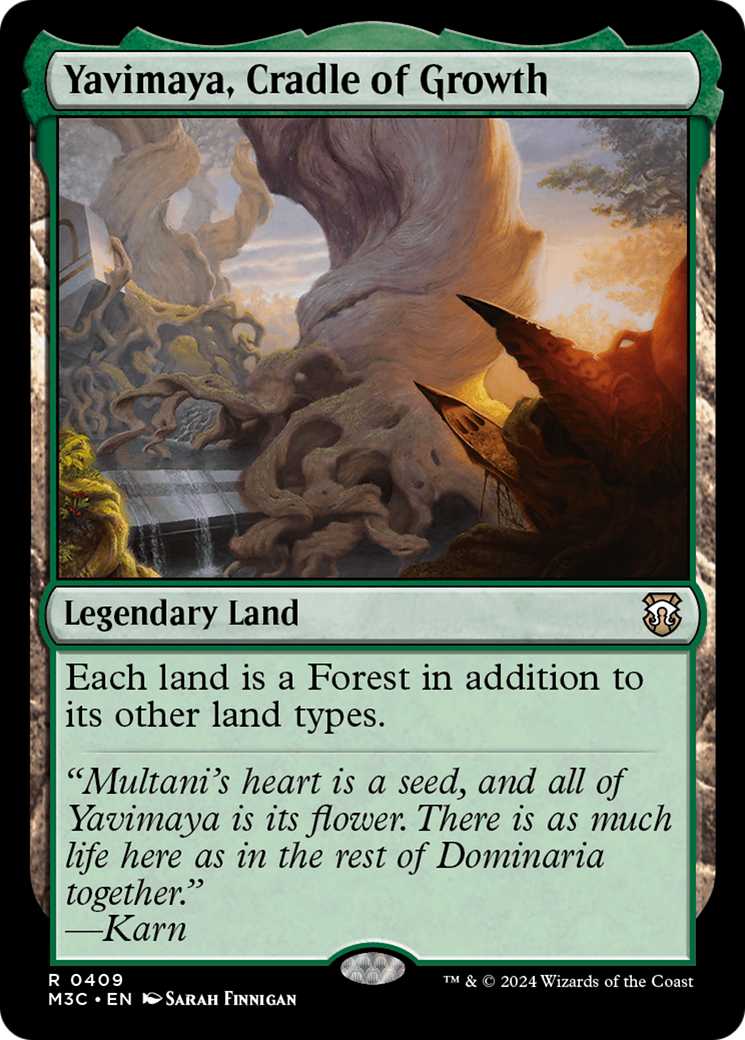 Yavimaya, Cradle of Growth (Ripple Foil) [Modern Horizons 3 Commander] | Tabernacle Games