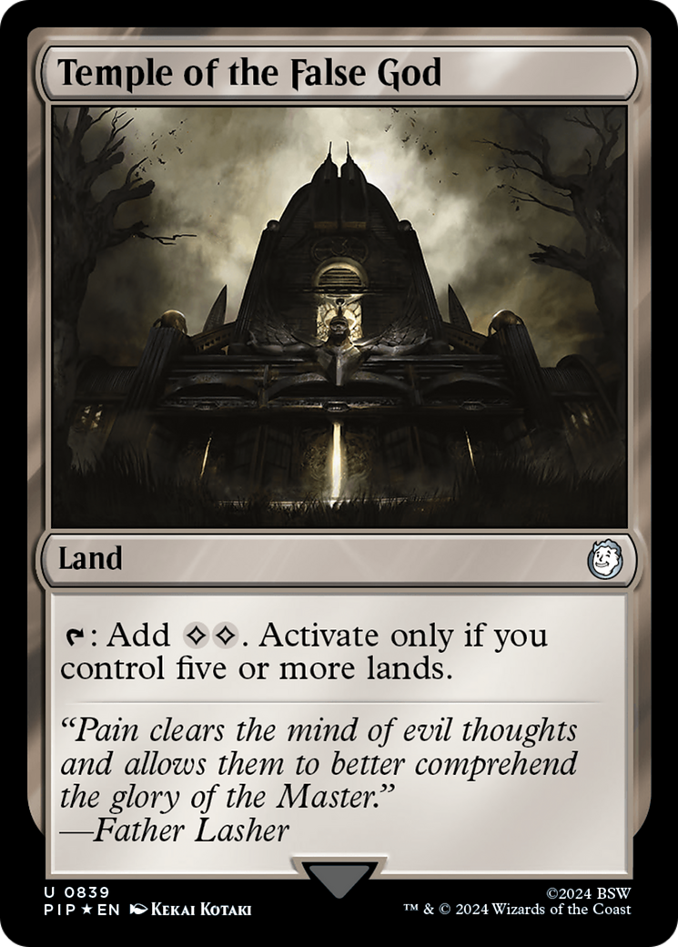 Temple of the False God (Surge Foil) [Fallout] | Tabernacle Games