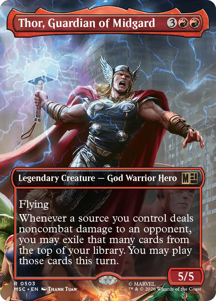 Thor, Guardian of Midgard (Borderless) [Marvel Super Heroes Commander] | Tabernacle Games