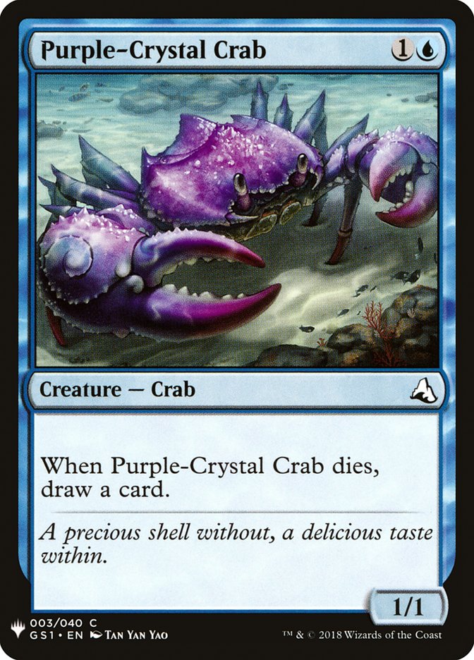 Purple-Crystal Crab [Mystery Booster] | Tabernacle Games