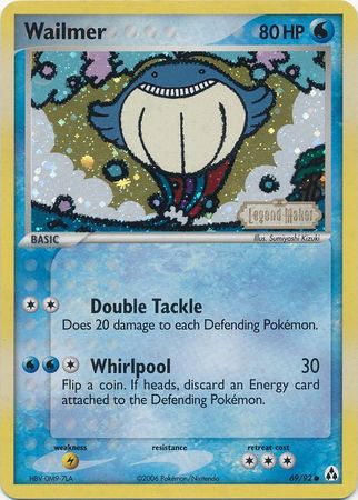 Wailmer (69/92) (Stamped) [EX: Legend Maker] | Tabernacle Games