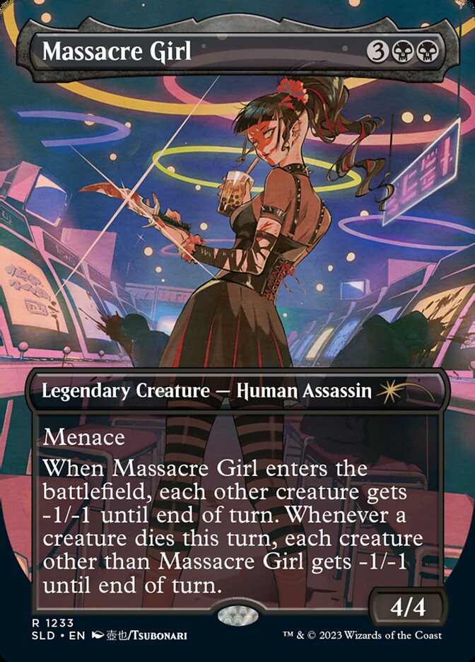 Massacre Girl (Borderless) [Secret Lair Drop Series] | Tabernacle Games