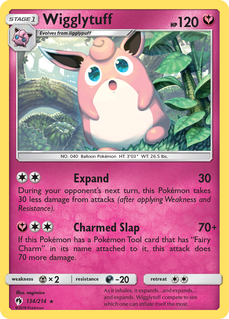 Wigglytuff (134/214) [Sun & Moon: Lost Thunder] | Tabernacle Games