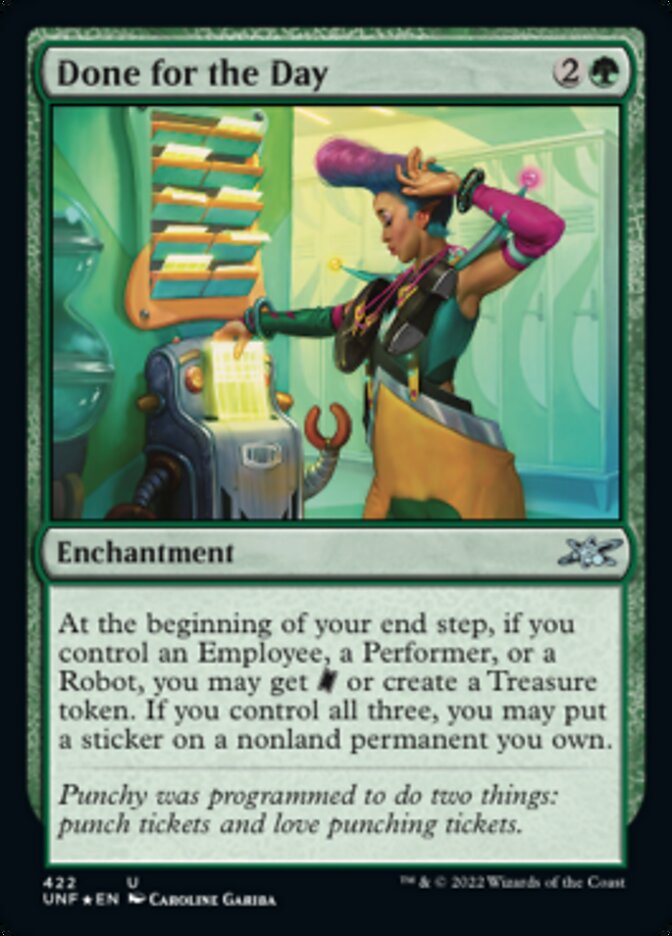 Done for the Day (Galaxy Foil) [Unfinity] | Tabernacle Games