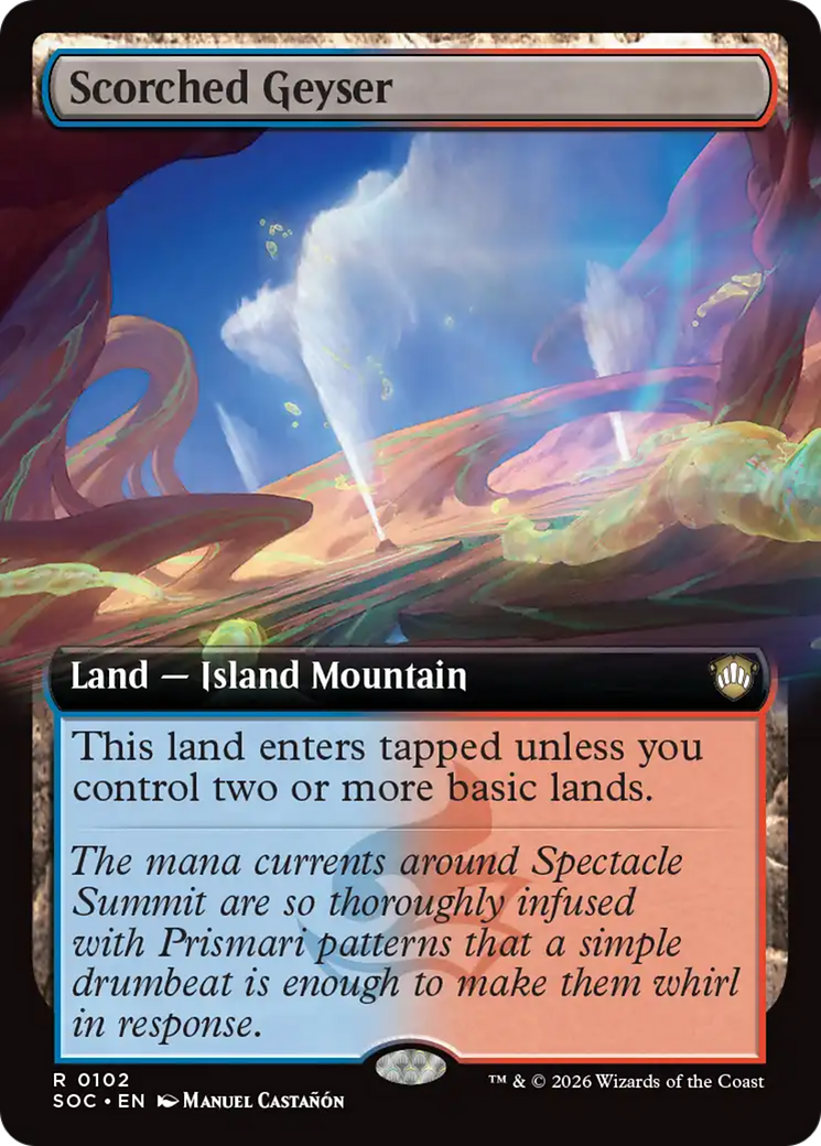 Scorched Geyser (Extended Art) [Secrets of Strixhaven Commander] | Tabernacle Games