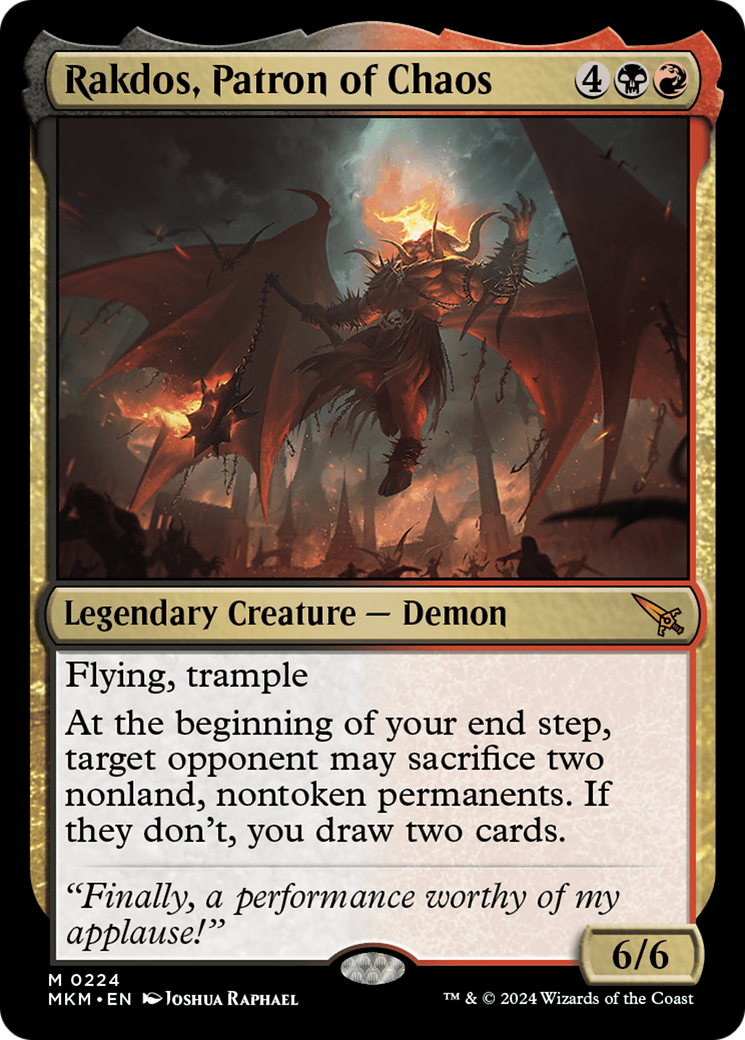 Rakdos, Patron of Chaos [Murders at Karlov Manor] | Tabernacle Games