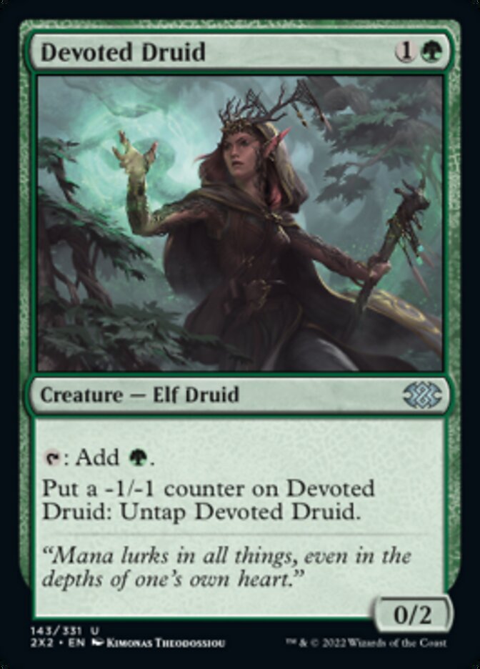 Devoted Druid [Double Masters 2022] | Tabernacle Games