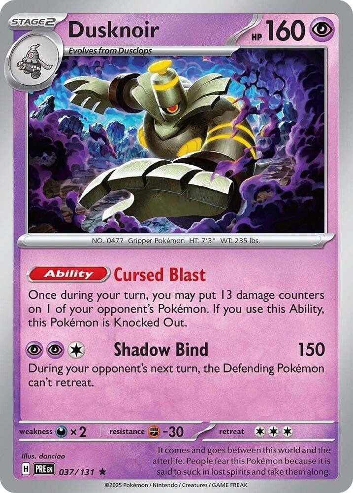 Dusknoir (037/131) [Scarlet & Violet: Prismatic Evolutions] | Tabernacle Games