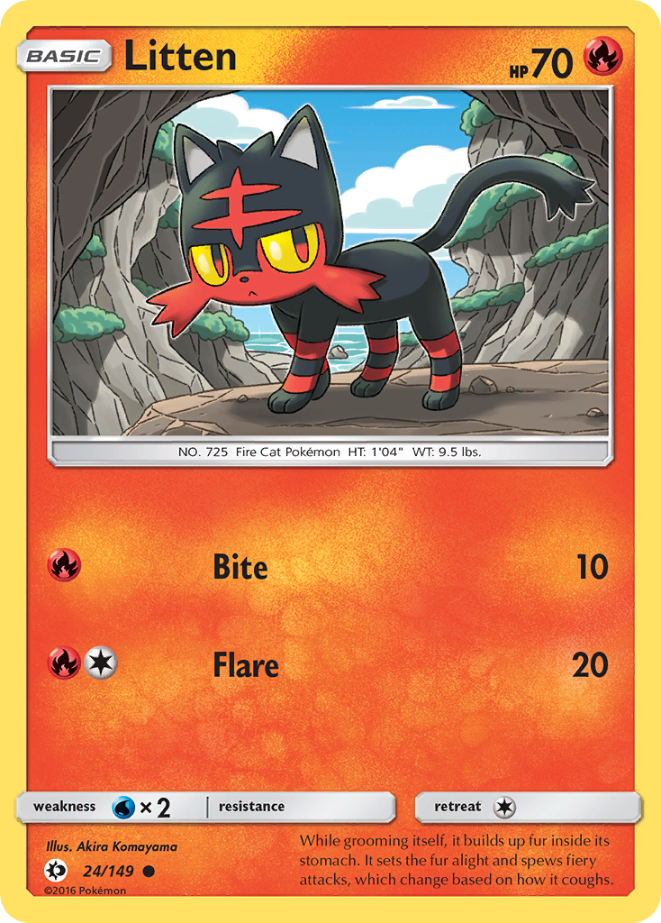 Litten (24/149) [Sun & Moon: Base Set] | Tabernacle Games