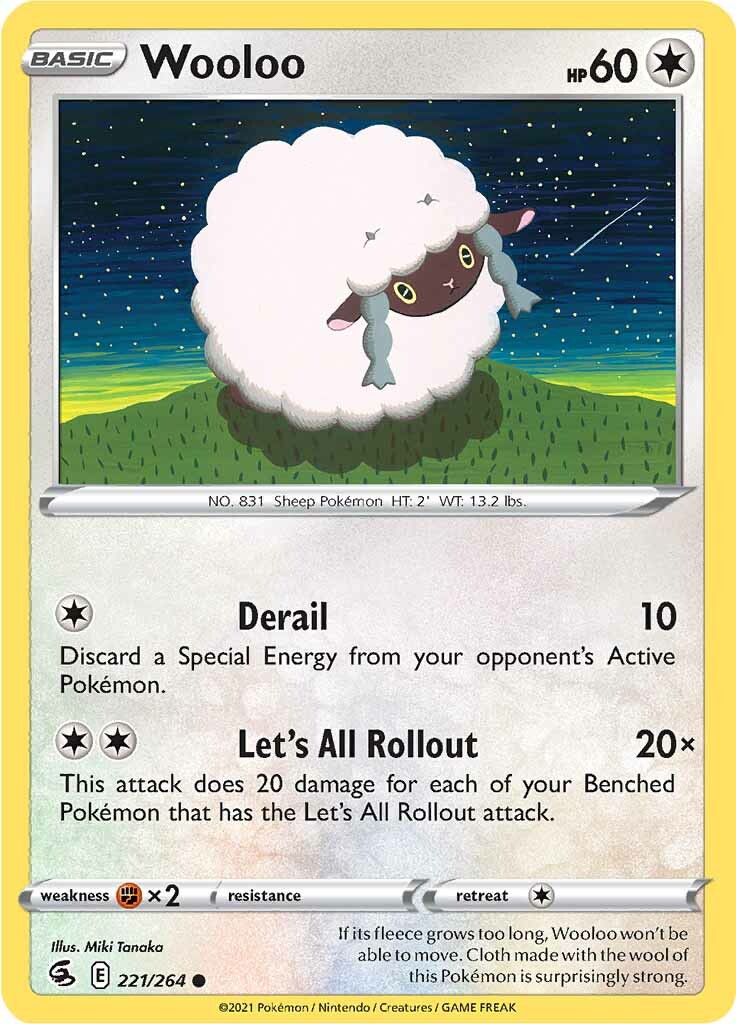 Wooloo (221/264) [Sword & Shield: Fusion Strike] | Tabernacle Games