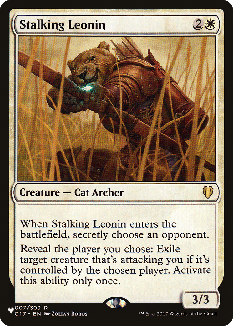 Stalking Leonin [The List] | Tabernacle Games
