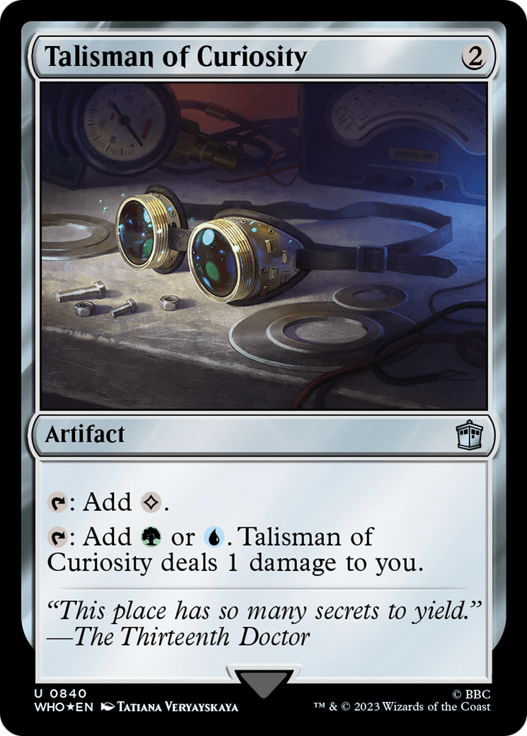 Talisman of Curiosity (Surge Foil) [Doctor Who] | Tabernacle Games